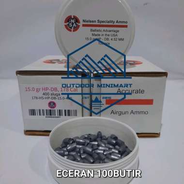 ECERAN 100 BUTIR SLUG NSA 15GR USA