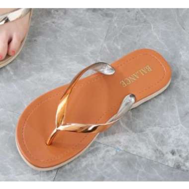 Sandal Selop Jepit Wanita Import Balance 8839-6A 41 Coklat