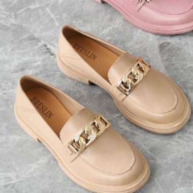 Sandal Breslin Wanita Jelly Wedges Import Breslin Slip On Hak Rendah 068-S4 38 Coklat