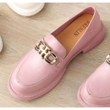 Sandal Breslin Wanita Jelly Wedges Import Breslin Slip On Hak Rendah 068-S4 40 Pink