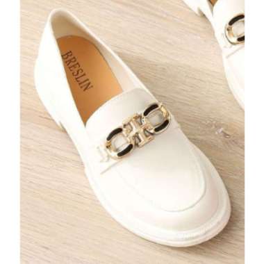 Sandal Breslin Wanita Jelly Wedges Import Breslin Slip On Hak Rendah 068-S4 38 Putih