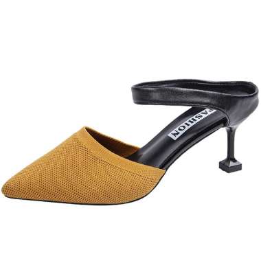 Mivasol 131 Sepatu High Heels Wanita Import Premium 6 cm KUNING 37