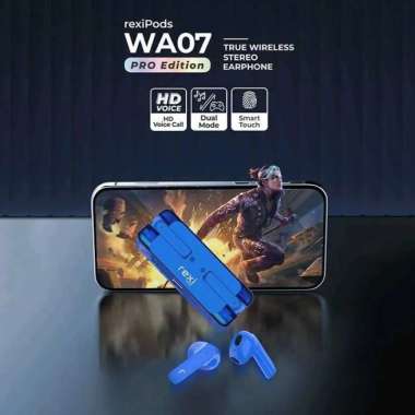 Headset Bluetooth Rexi WA07 Pro True Wireless Earbuds Gaming