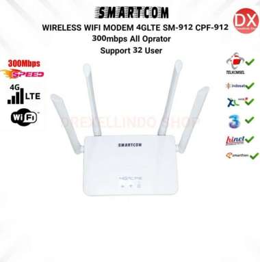Wifi Wireless Router 4G LTE Smartcom SM912 300mbps support SIM CARD