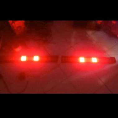 Led strobo siren patrol 4 baris 60cm x 2 12V led lawan arah