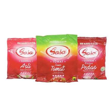 Sasa - Saus Tomat dan Sambal - ZAK isi 24 Sachet SAMBAL ASLI