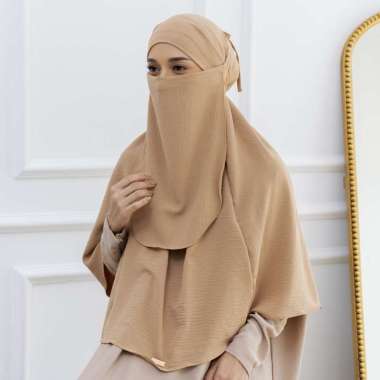 Lozy Hijab - Halima French Khimar Caramel