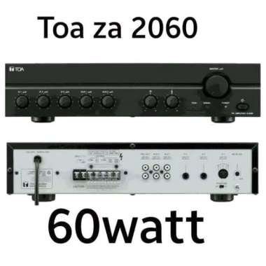 Promo Terbatas !!!!! Ampli Toa Za-2060.Power Ampli.Original Toa.60Watt Multicolor