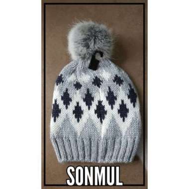 SUPERVICE Original H&M Beanie Winter Fur Hat Woman Kids Topi Kupluk Musim Dingin Wanita Anak