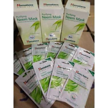 Masker himalaya ORI / purifying mask himalaya semua ukuran ready Neem mask sacet isi2