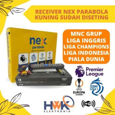 RECEIVER NEX PARABOLA KUNING RECEIVER PARABOLA NEX KUNING SUDAH DISETING UNTUK PARABOLA JARING DAN M