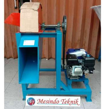 MESIN CACAH RUMPUT/PISANG + PENGGERAK ENGINE 6.5 PK DINAMO 1.5 HP
