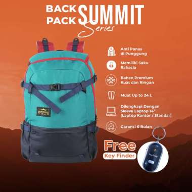 Tas Ransel Backpack Outdoor Waterproof, laptop 14 Inch, Summit Wanderer Lazule