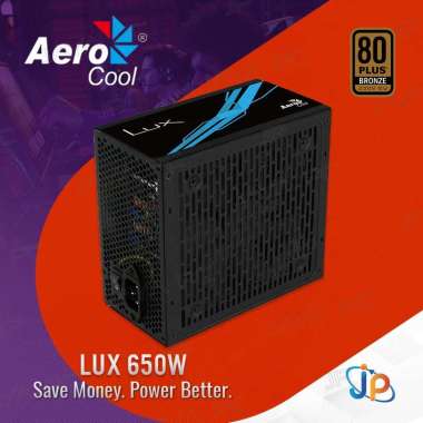 Aerocool LUX 650W PSU/ Power Supply 650 Watt 80+ Bronze