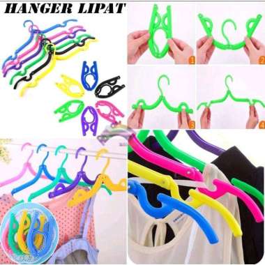 Hanger Lpat Hanger Plastik Hanger Baju Portable Hanger Baju Lipat