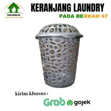 Keranjang Baju Laundry Plastik Tutup Keranjang Baju Kotor SL Plastik