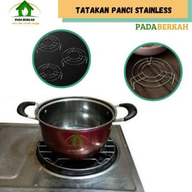 Tatakan panci stainless anti panas/ Tatakan Bulat Stainless