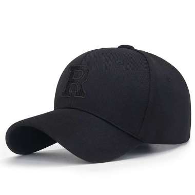 Baseball cap : RAVEN - Topi Baseball Topi Pria Topi Wanita BLACK