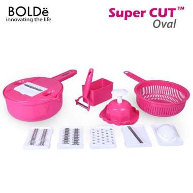 BOLDe Set Pemotong Sayuran / Super Cut Oval Magenta