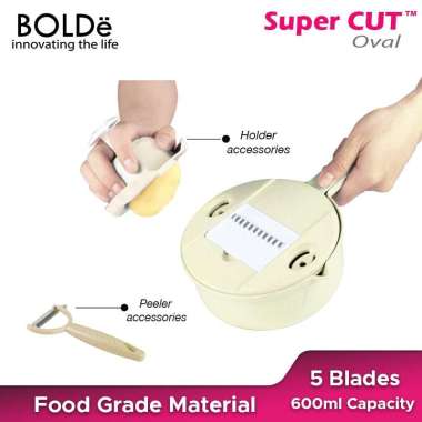 BOLDe Set Pemotong Sayuran / Super Cut Oval Beige