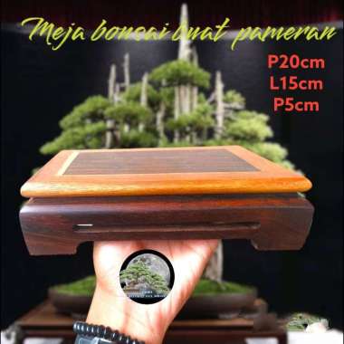 Meja bonsai pameran motif classic Sedang