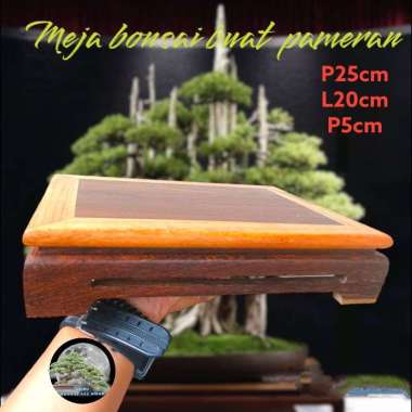 Meja bonsai pameran motif classic Besar