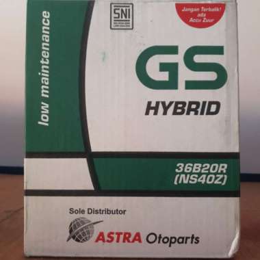 Aki mobil Gs Hybrid 36B20R / NS40Z