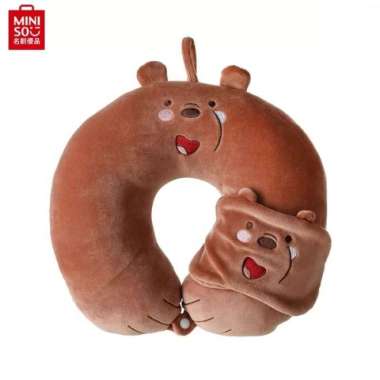 Miniso Bantal Leher We Are Bears Collection 4.0 U-Shaped Multicolor