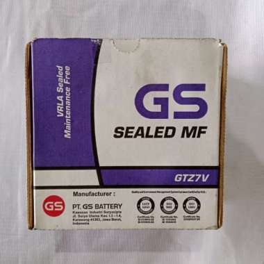 Aki GS Astra Aki Kering GTZ7V 12V 6Ah/10Hr Aki Motor Yamaha NMax 155 Multicolor