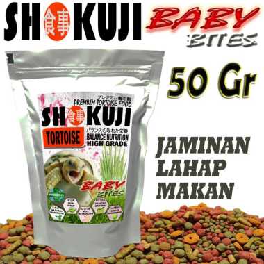 125GR SHOKUJI MAKANAN BABY KURA DARAT BITES PELLETS SMALL SULCATA PELET PAKAN TORTOISE FOOD TORTO KU