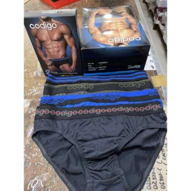 (2pcs) celana dalam pria codigo cordoba 02205 TERMURAH Xl Random