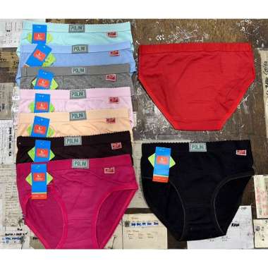 (6pcs) celana dalam cewek wanita POLINI 126 coolmax TERMURAH XXL Random