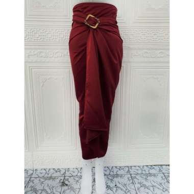 Rok Polos Satin Velvet Premium Dengan Aneka Warna Lainnya MAROON