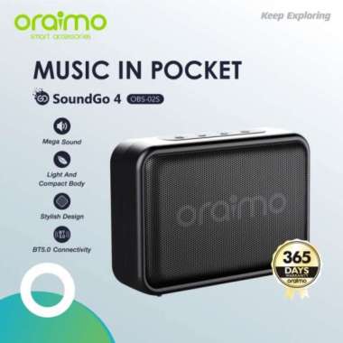 ORAIMO SOUNDGO 4 OBS-02S ULTRA-PORTABLE BLUETOOTH SPEAKER -Black