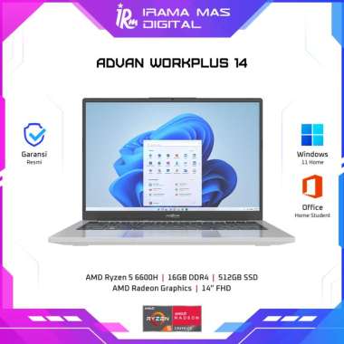 ADVAN WORKPLUS - AMD RYZEN 5 6600H 16GB 512GB 14 FHD W11