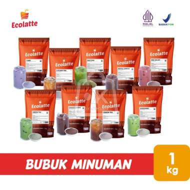 Bubuk Minuman Rasa ECOLATTE Powder Drink Murah Enak (1 Kg) Royal Choco