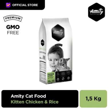 Makanan Kucing Kering AMITY Kitten Cat Food 1,5 Kg | Makanan Anak Kucing Natural | Kitten Dry Food