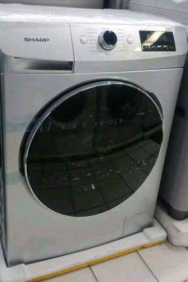 Sharp ES-FL1073W Mesin Cuci Front Loading 7 KG Resmi Silver ES-FL1073 Esfl1073 ESFL 1073W ESFL1073W