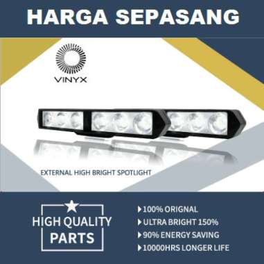 Lampu Tembak Sorot LED DRL Bar Cree 6 Titik Mata CWL Mobil Motor 18W