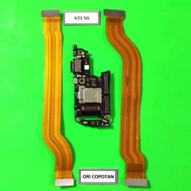 FLEXIBLE UI BOARD PLUS KONEKTOR CHARGER CAS CAS VIVO V21 5G ORI COPOTAN