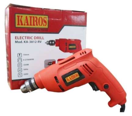 Mesin Bor listrik 10mm Redfox RF-ED6601 electric drill variable speed - kairos Multicolor sh30