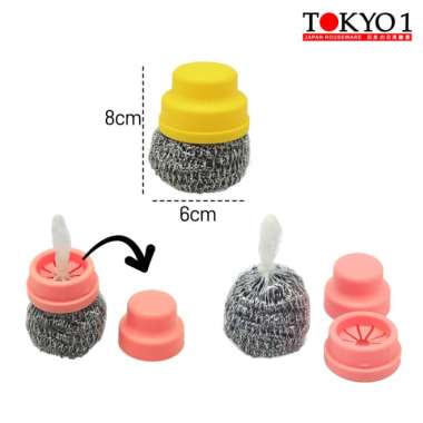 Tokyo1 HB-013 Hand Scourer Sikat Sabut Stainless Dapur 816175