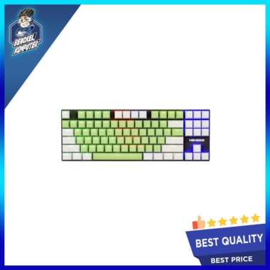 KEYBOARD GAMING NYK MKN-01 GREEN WHITE 01 RED SWITCH