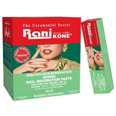 kutex Rani kitex Rani halal , pacar Rani , Henna Rani nail decoration Merah