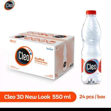 Cleo Air Murni 550 ml ( 1 Karton isi 24 Botol ) Gojek / Grab