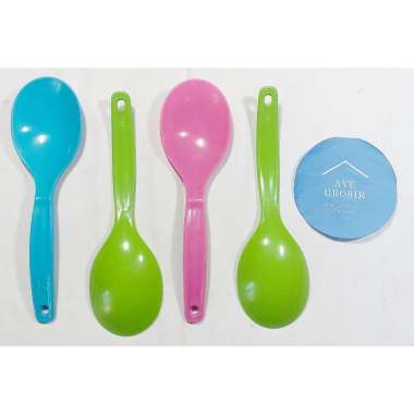 centong entong sendok nasi stainless plastik nagata pelangi maxi anti lengket NAGATA