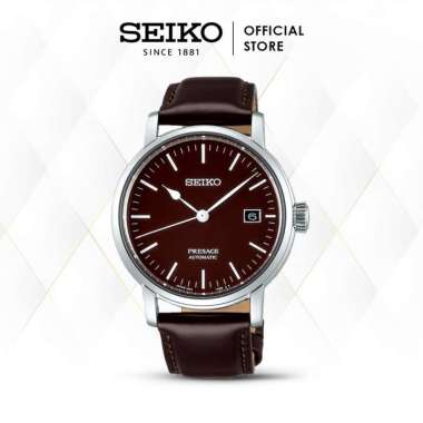 Seiko Presage SPB115J1 SPB115J Riki Watanabe Automatic Brown Enamel Dial Leather