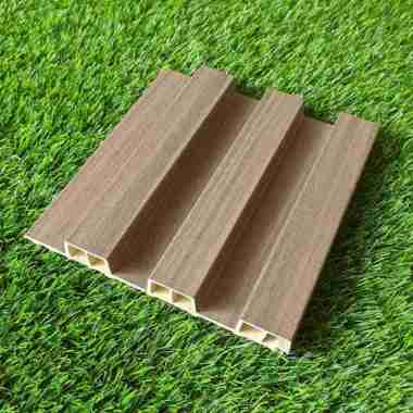 Wall panel Fluted Rectangle Triple Bar - E14 Timberwolf -Panel Dinding