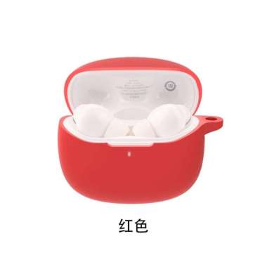 Soft Case Silikon TWS Anker Soundcore R100 + carabiner Merah