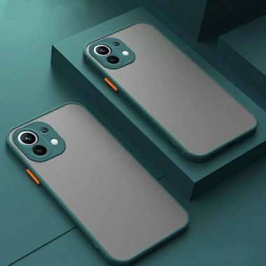 Soft Case Xiaomi Mi 11 Aero Color Button Matte Frame Hijau Matcha